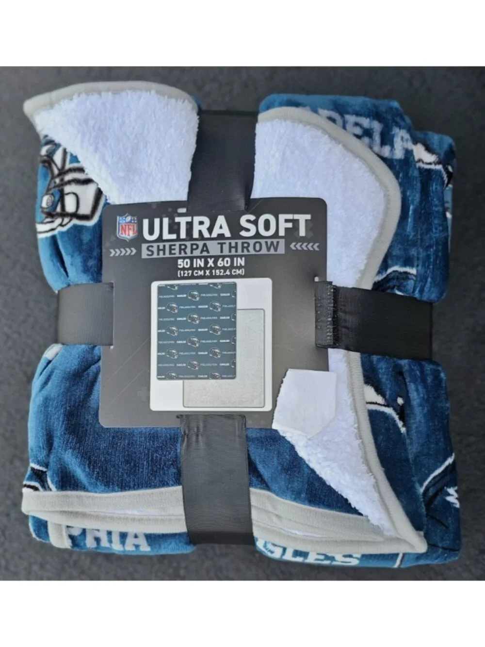 Philadelphia Eagles Sherpa Throw Blanket Ultra Supersoft 60